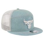 NBA men8217s chicago bulls new era adventure denim split panel 9fifty snapback trucker hat Collection - Official Jerseys & Hats | NBA Store