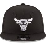 NBA men8217s chicago bulls new era black black amp white logo 9fifty adjustable snapback hat Collection - Official Jerseys & Hats | NBA Store