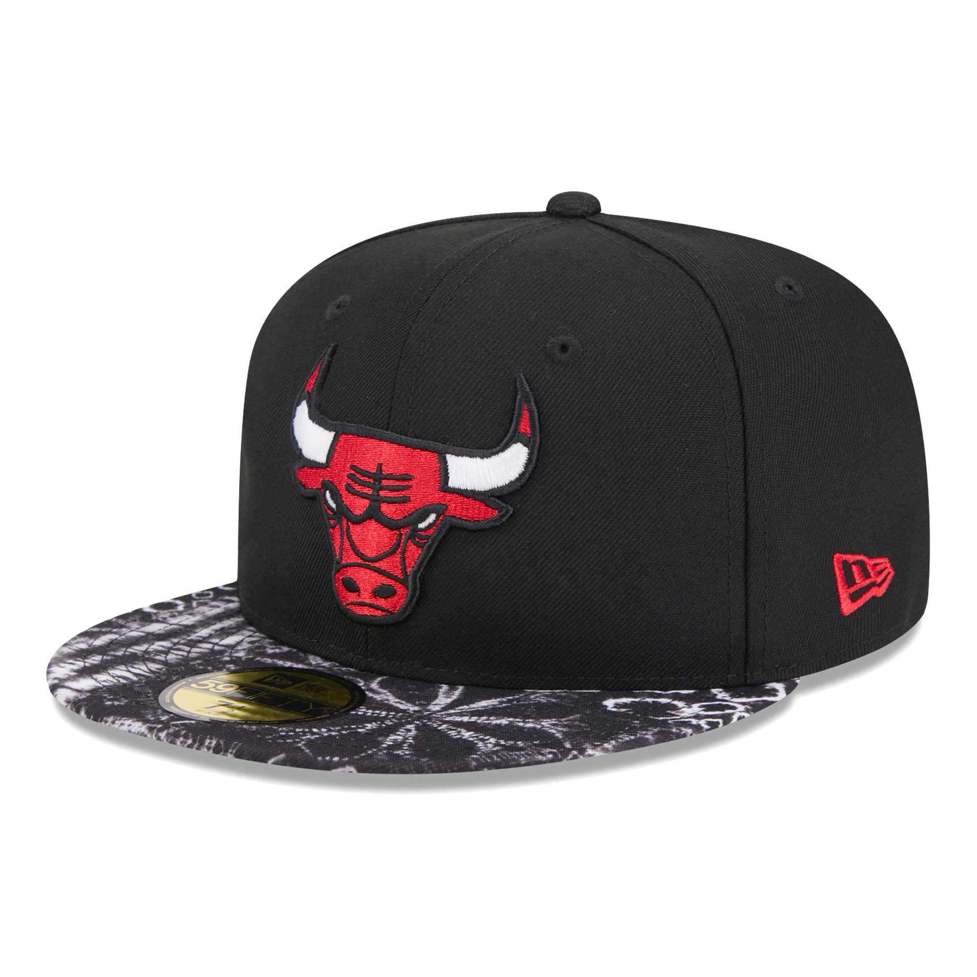 NBA men8217s chicago bulls new era black coral reef visor 59fifty fitted hat Collection - Official Jerseys & Hats | NBA Store