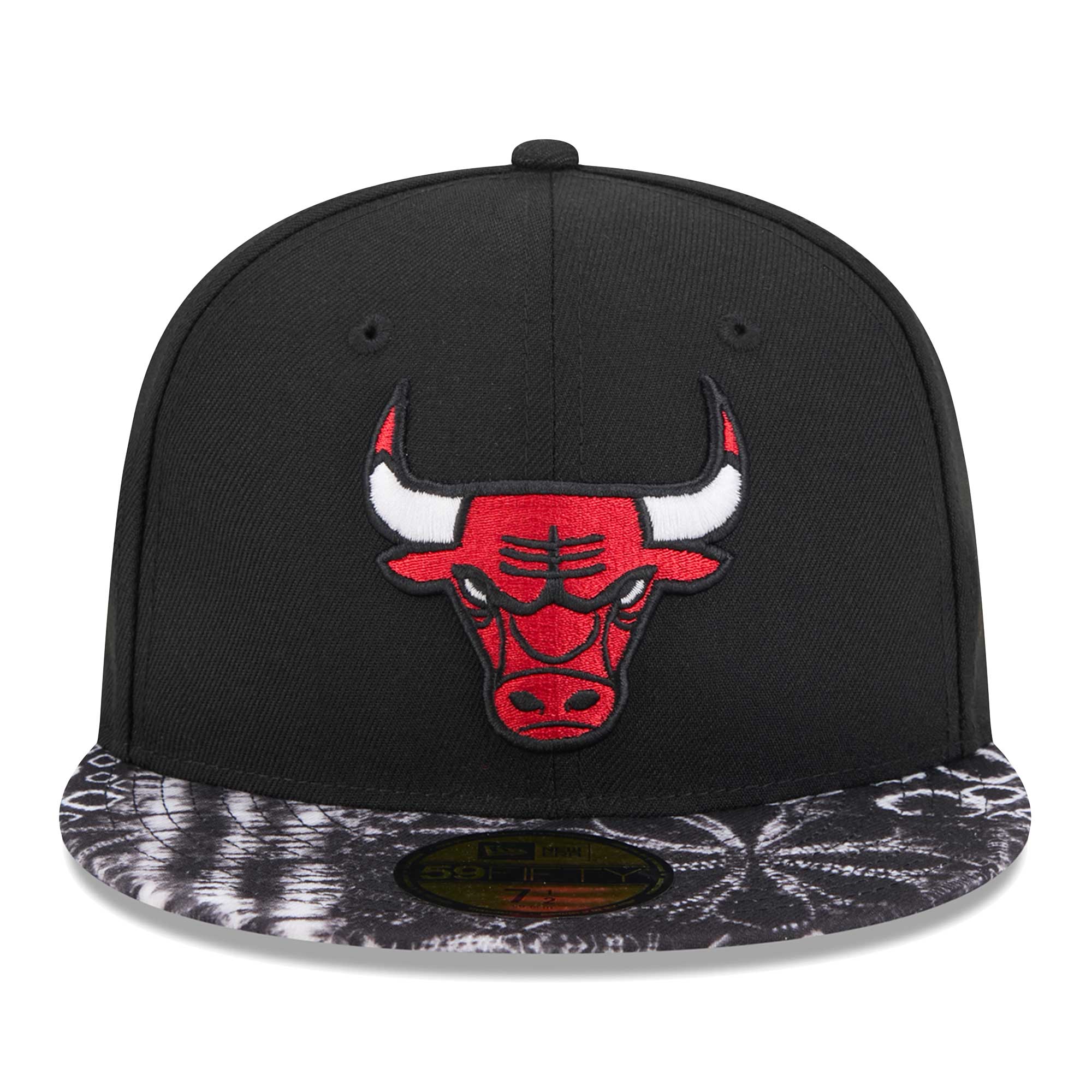 NBA men8217s chicago bulls new era black coral reef visor 59fifty fitted hat Collection - Official Jerseys & Hats | NBA Store