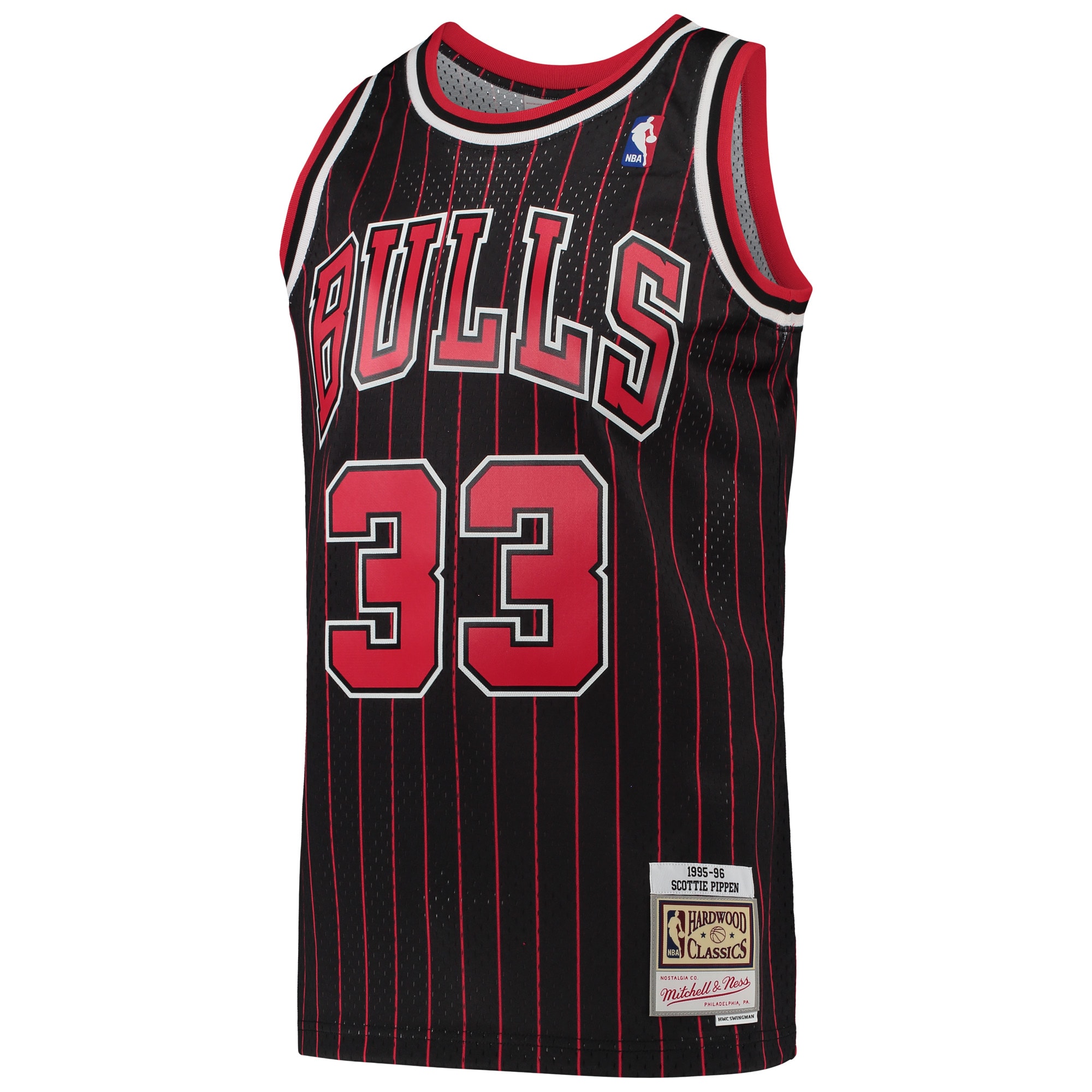 NBA men8217s chicago bulls scottie pippen mitchell amp ness black hardwood classics swingman jersey Collection - Official Jerseys & Hats | NBA Store