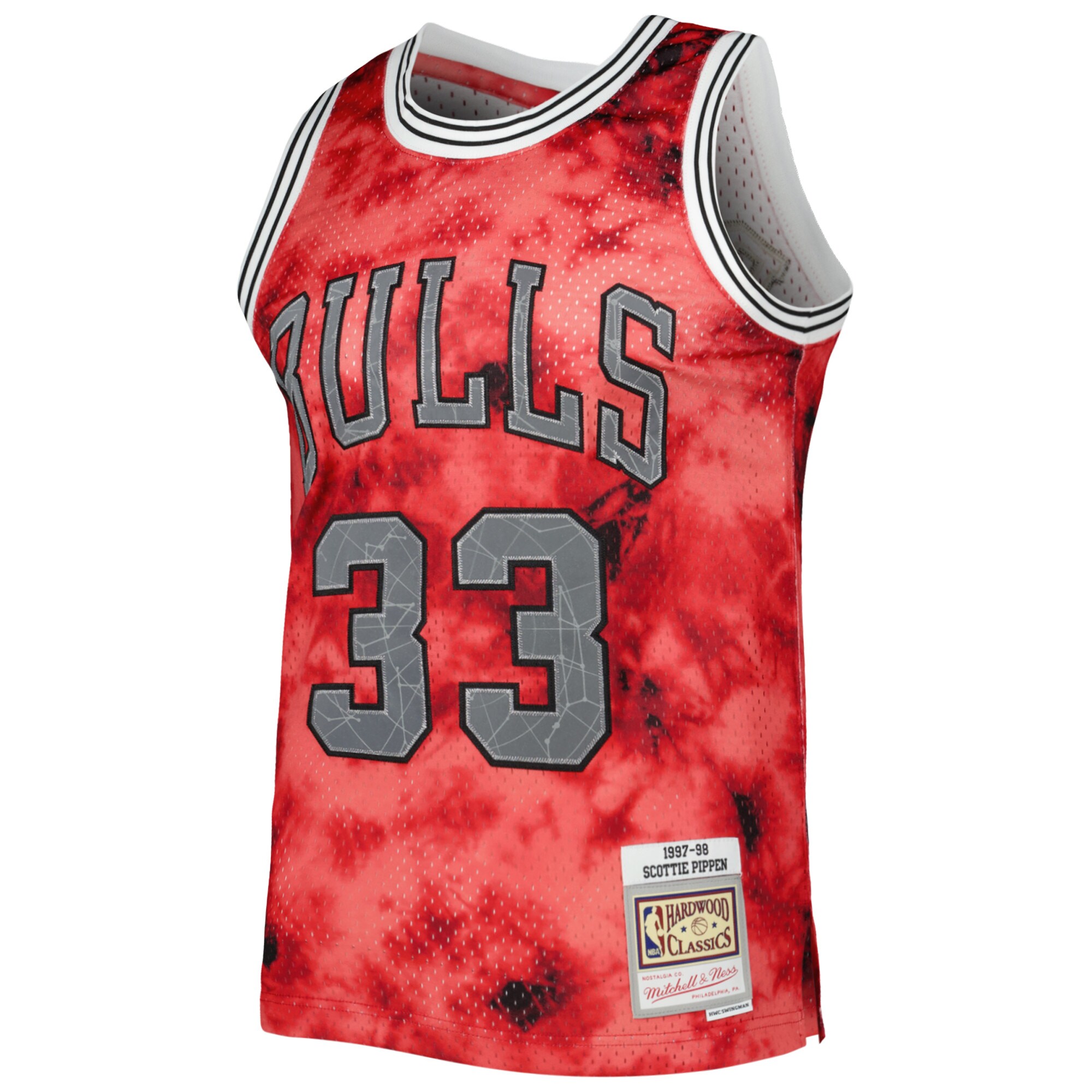 NBA men8217s chicago bulls scottie pippen mitchell amp ness red 199798 galaxy swingman jersey Collection - Official Jerseys & Hats | NBA Store