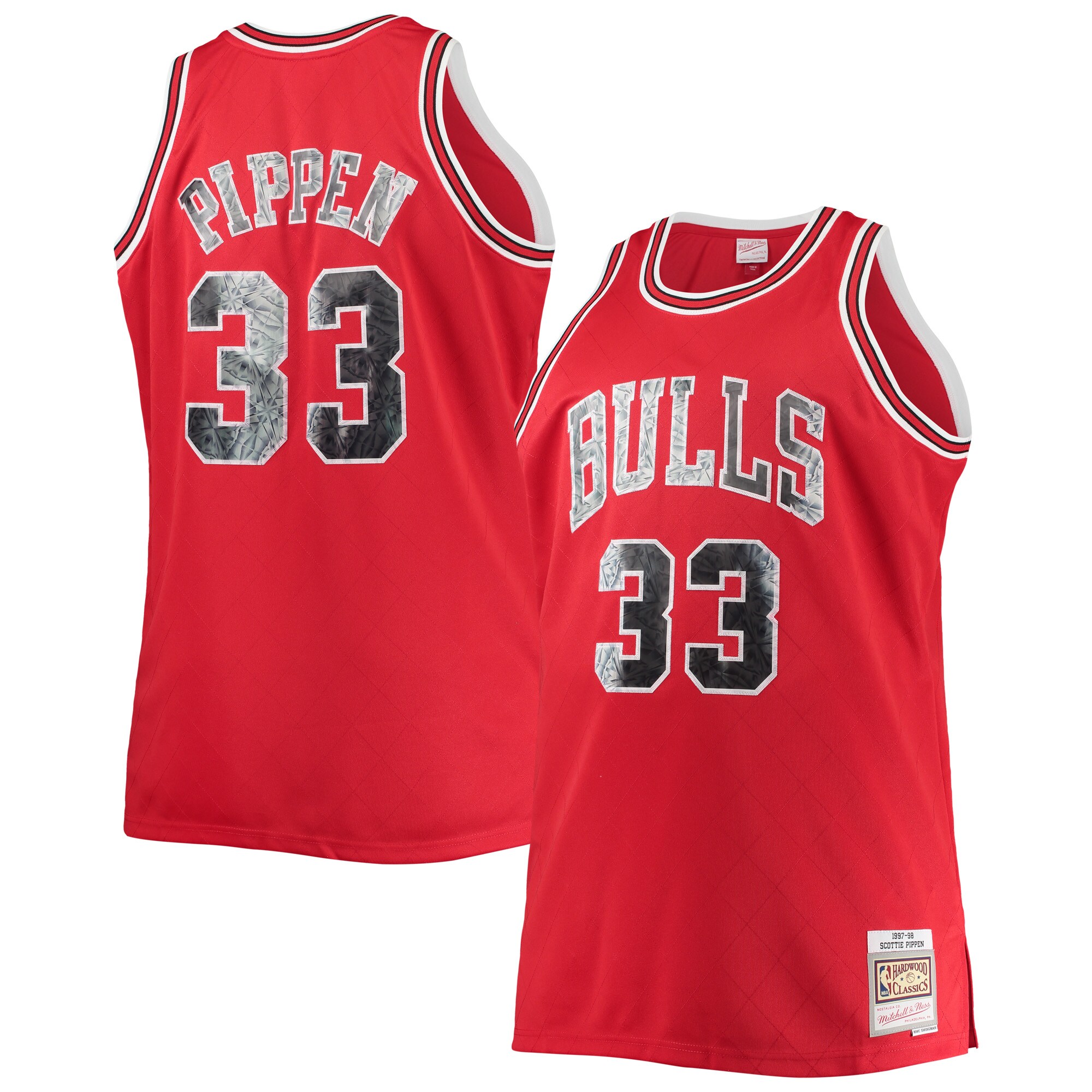 NBA men8217s chicago bulls scottie pippen mitchell amp ness red big amp tall 199798 nba 75th anniversary diamond swingman jersey Collection - Official Jerseys & Hats | NBA Store