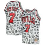 NBA men8217s chicago bulls toni kukoc mitchell amp ness white 199798 hardwood classics doodle swingman jersey Collection - Official Jerseys & Hats | NBA Store