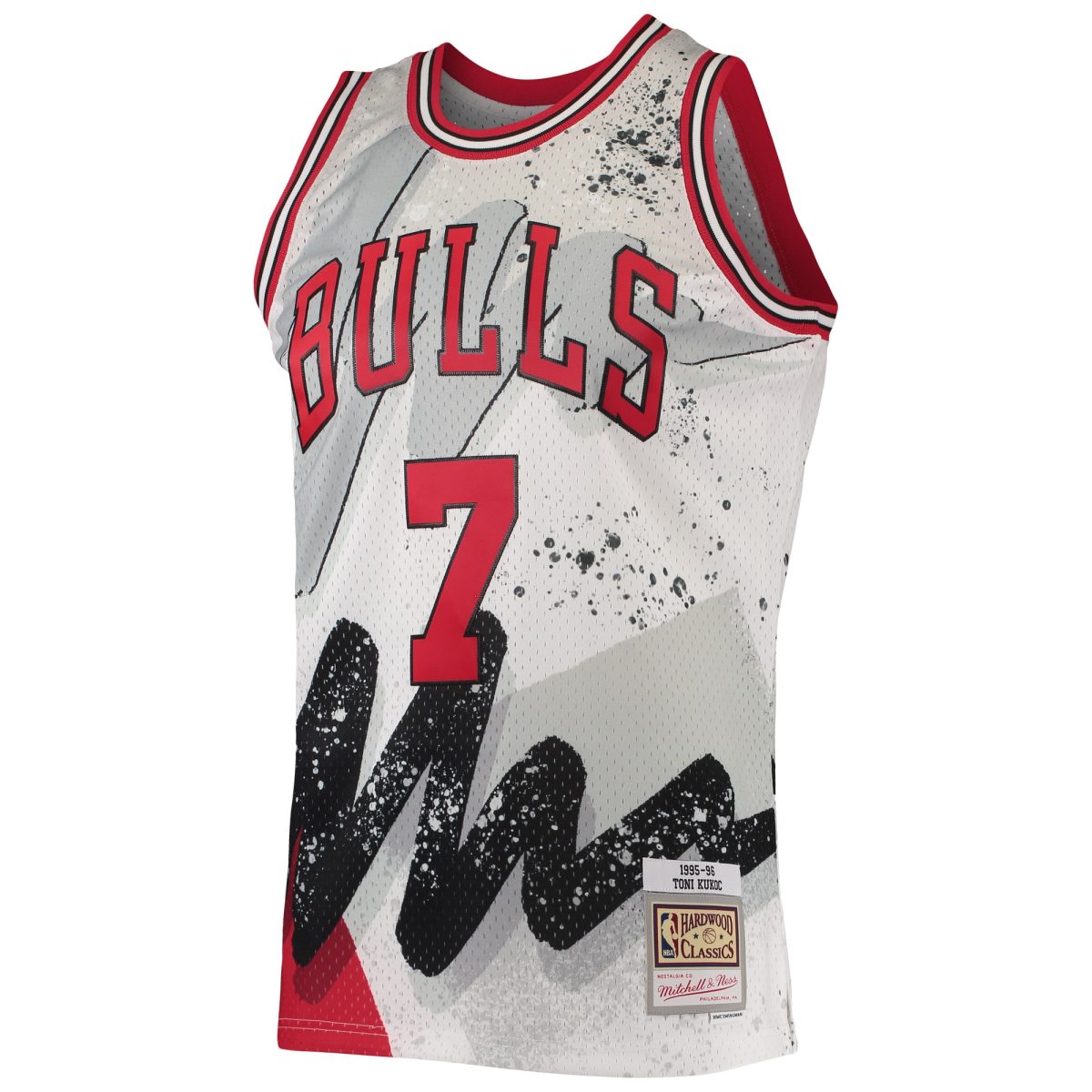 NBA men8217s chicago bulls toni kukoc mitchell amp ness white hardwood classics 199596 hyper hoops swingman jersey Collection - Official Jerseys & Hats | NBA Store