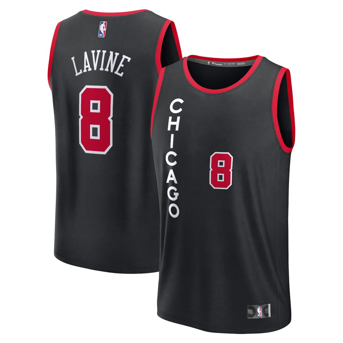 NBA men8217s chicago bulls zach lavine fanatics black fast break jersey – city edition Collection - Official Jerseys & Hats | NBA Store