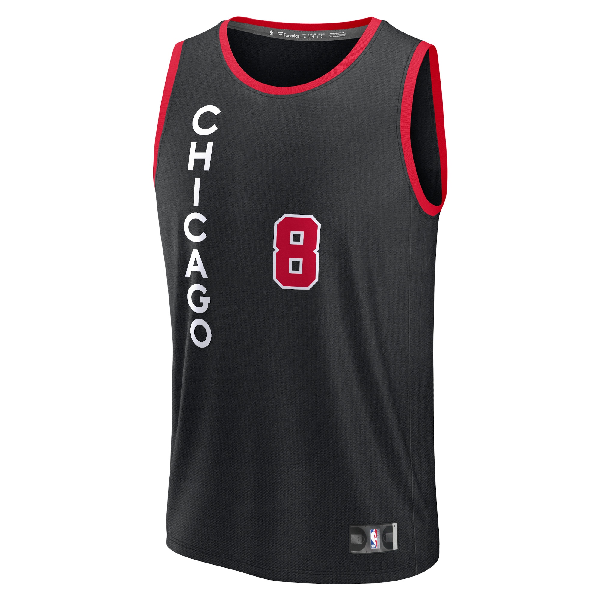NBA men8217s chicago bulls zach lavine fanatics black fast break jersey – city edition Collection - Official Jerseys & Hats | NBA Store