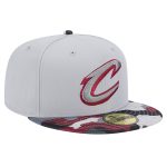 NBA men8217s cleveland cavaliers new era gray active color camo visor 59fifty fitted hat Collection - Official Jerseys & Hats | NBA Store