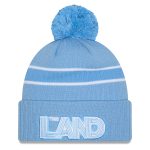 NBA men8217s cleveland cavaliers new era light blue 202425 city edition cuffed knit hat with pom Collection - Official Jerseys & Hats | NBA Store