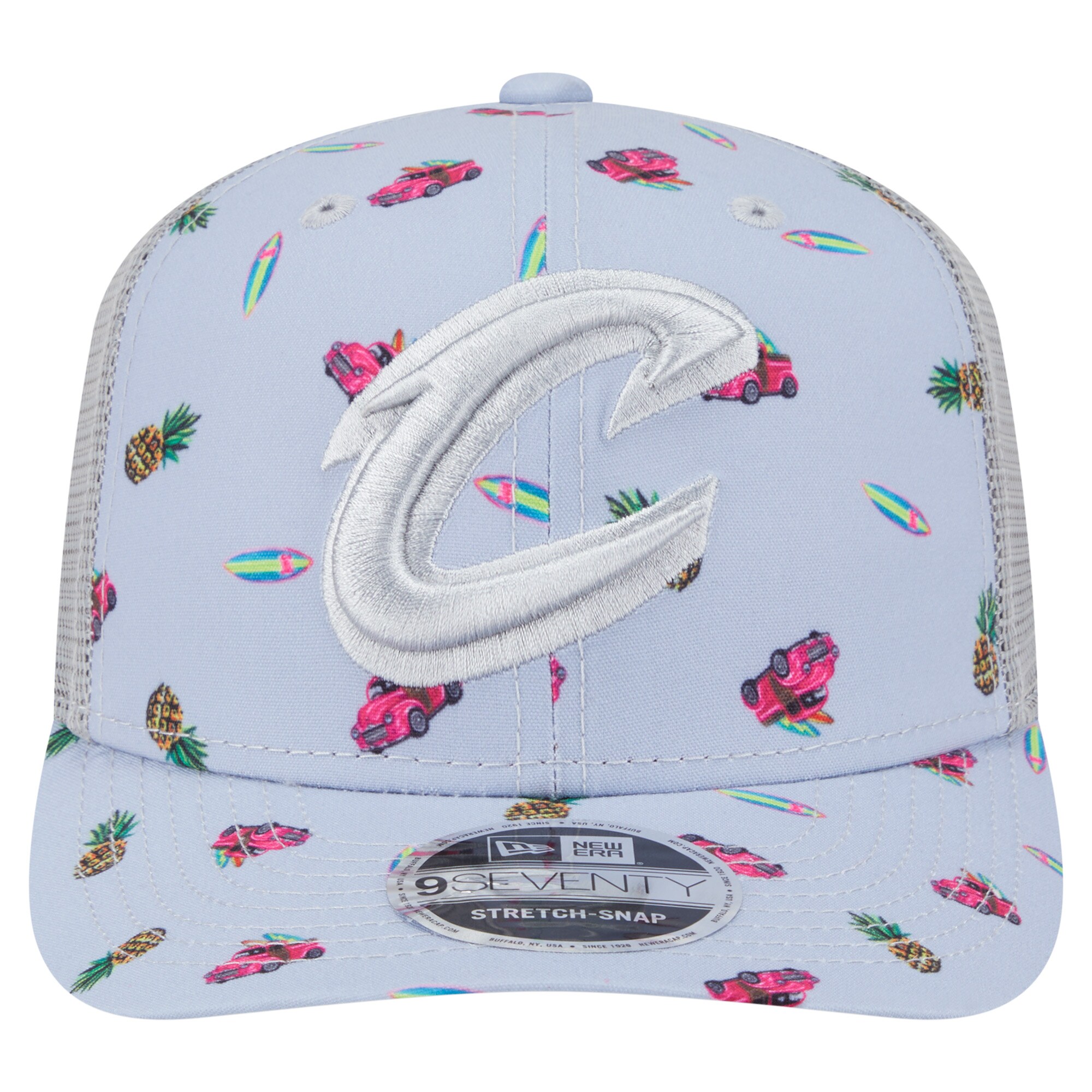NBA men8217s cleveland cavaliers new era light bluegray adventure aloha pattern 9seventy stretch-snap hat Collection - Official Jerseys & Hats | NBA Store