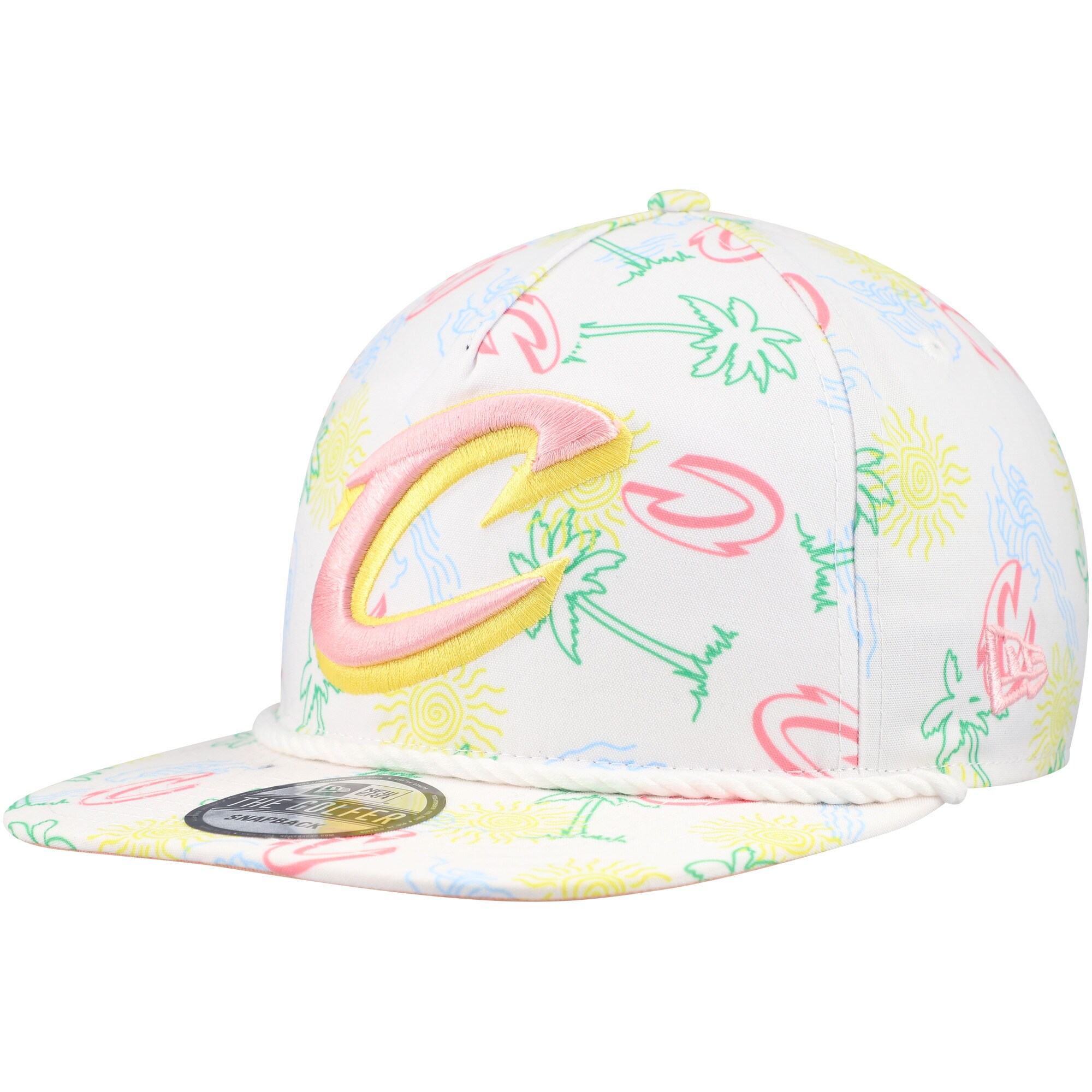 NBA men8217s cleveland cavaliers new era white palm trees and waves golfer adjustable hat Collection - Official Jerseys & Hats | NBA Store