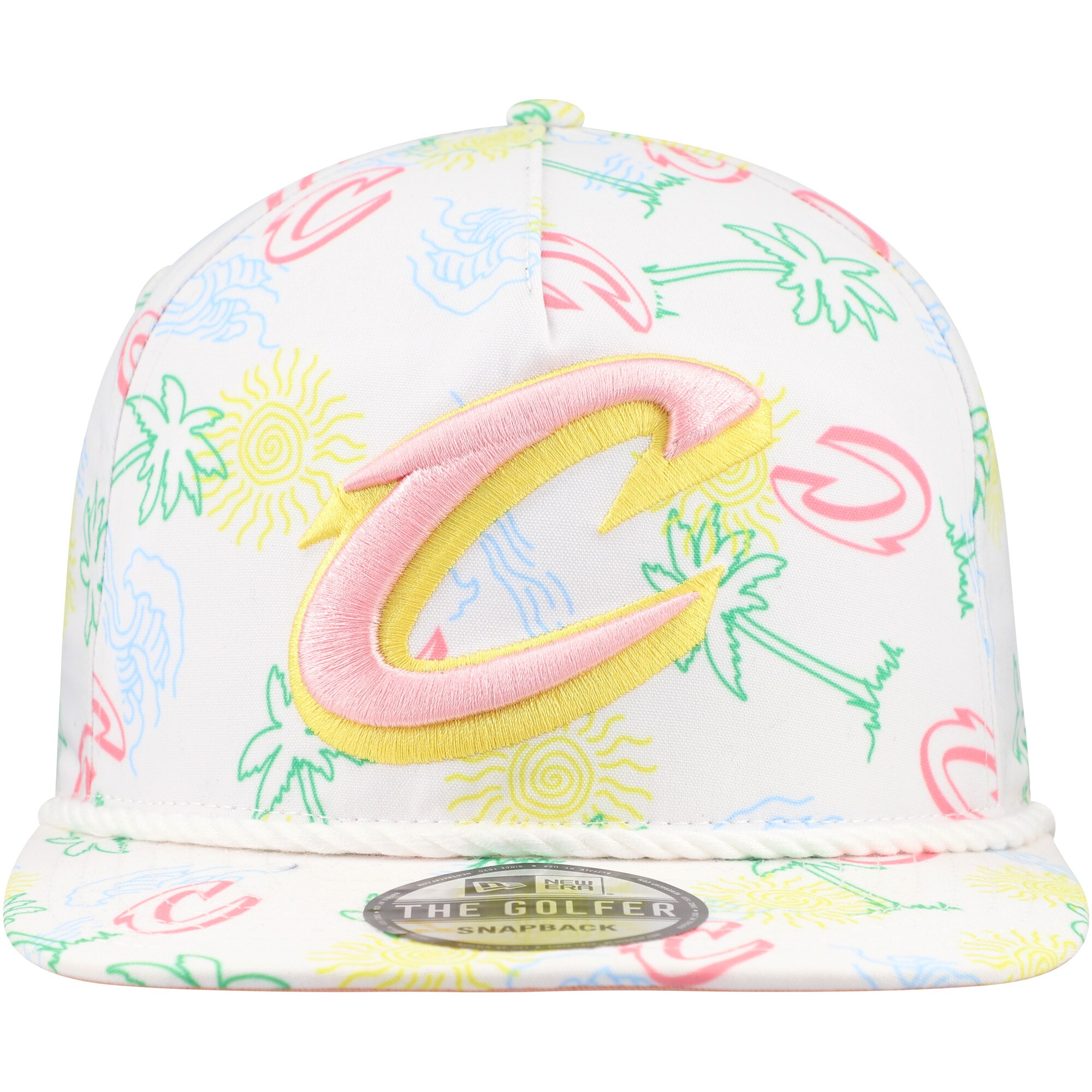 NBA men8217s cleveland cavaliers new era white palm trees and waves golfer adjustable hat Collection - Official Jerseys & Hats | NBA Store
