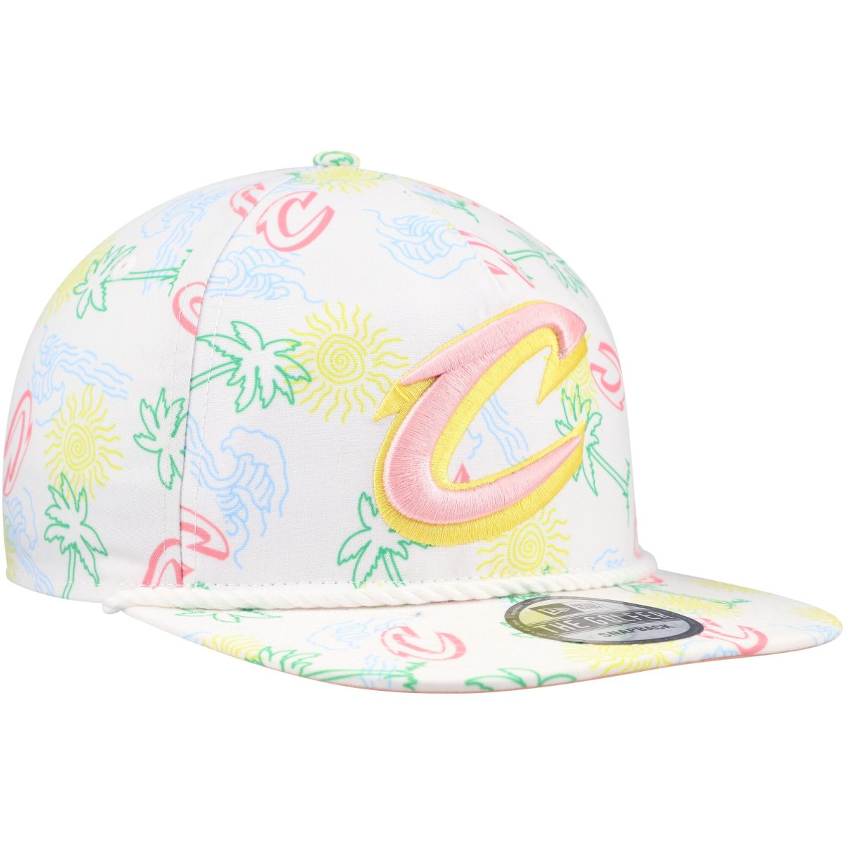 NBA men8217s cleveland cavaliers new era white palm trees and waves golfer adjustable hat Collection - Official Jerseys & Hats | NBA Store
