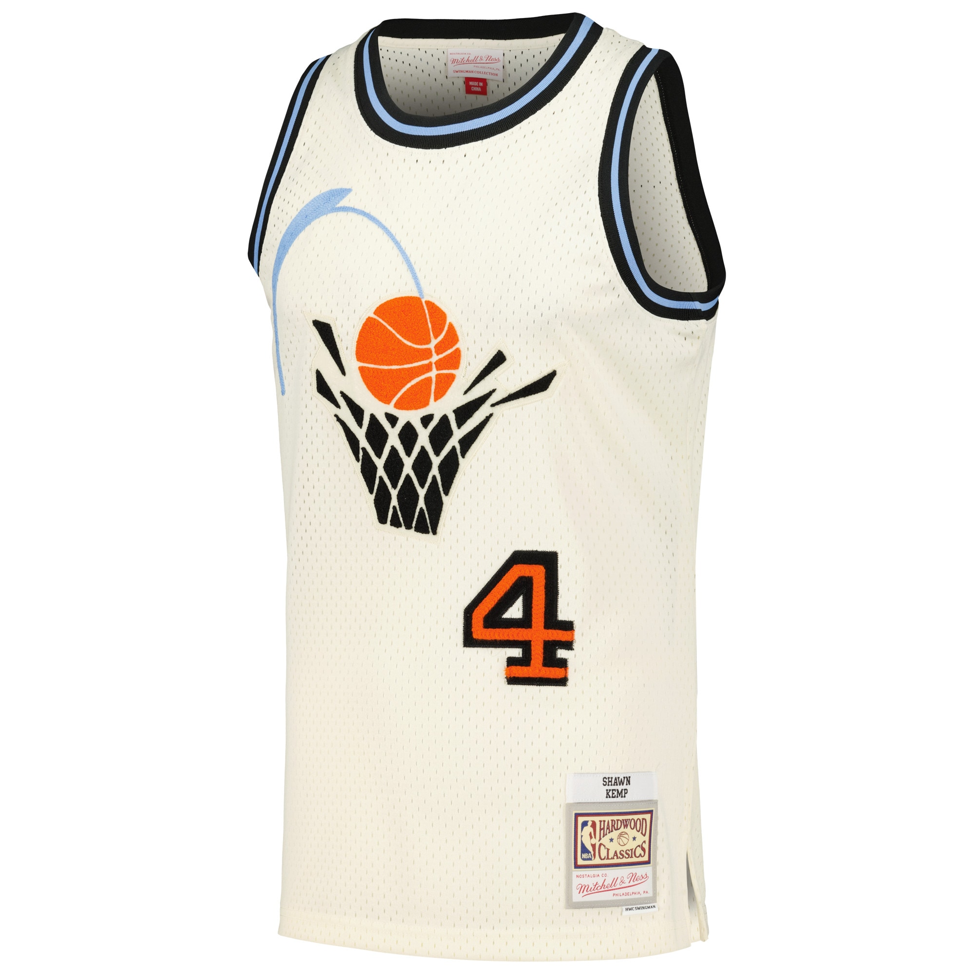 NBA men8217s cleveland cavaliers shawn kemp mitchell amp ness cream chainstitch swingman jersey Collection - Official Jerseys & Hats | NBA Store