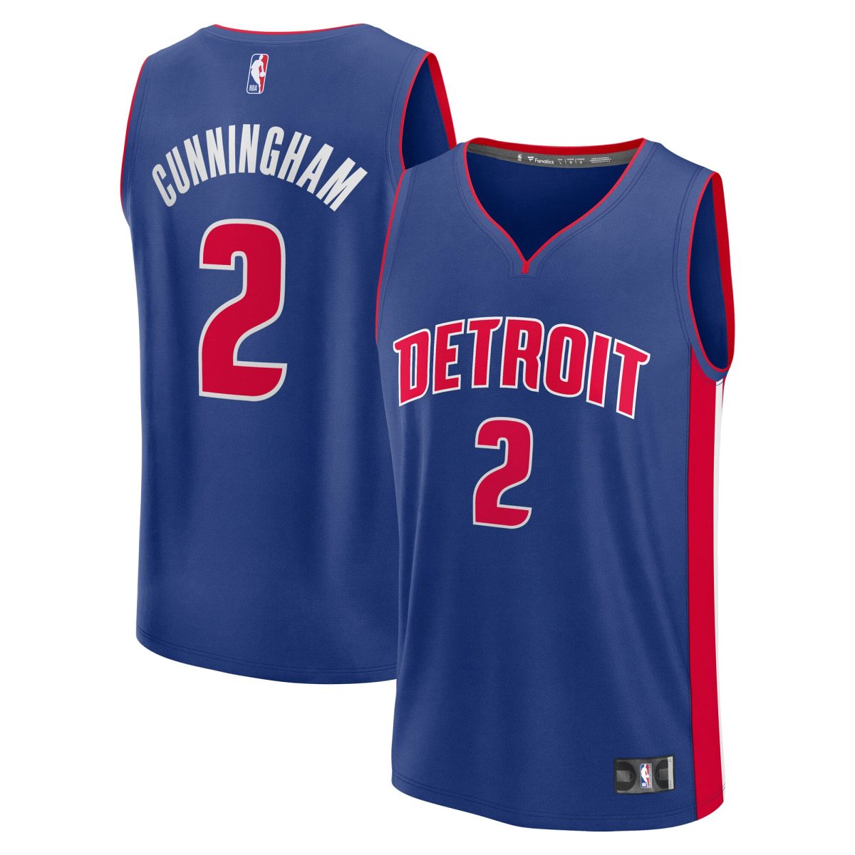 NBA men8217s detroit pistons cade cunningham fanatics blue fast break replica player jersey – icon edition Collection - Official Jerseys & Hats | NBA Store