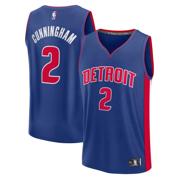 NBA men8217s detroit pistons cade cunningham fanatics blue fast break replica player jersey – icon edition Collection - Official Jerseys & Hats | NBA Store