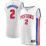 NBA men8217s detroit pistons cade cunningham fanatics white fast break replica jersey – association edition Collection - Official Jerseys & Hats | NBA Store