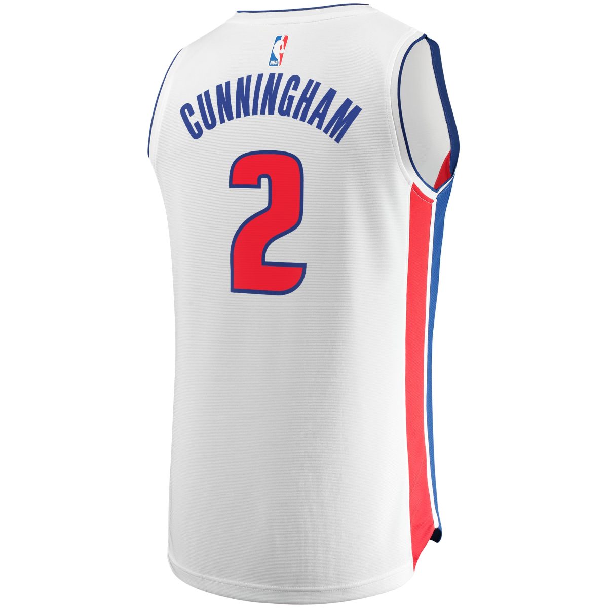 NBA men8217s detroit pistons cade cunningham fanatics white fast break replica jersey – association edition Collection - Official Jerseys & Hats | NBA Store