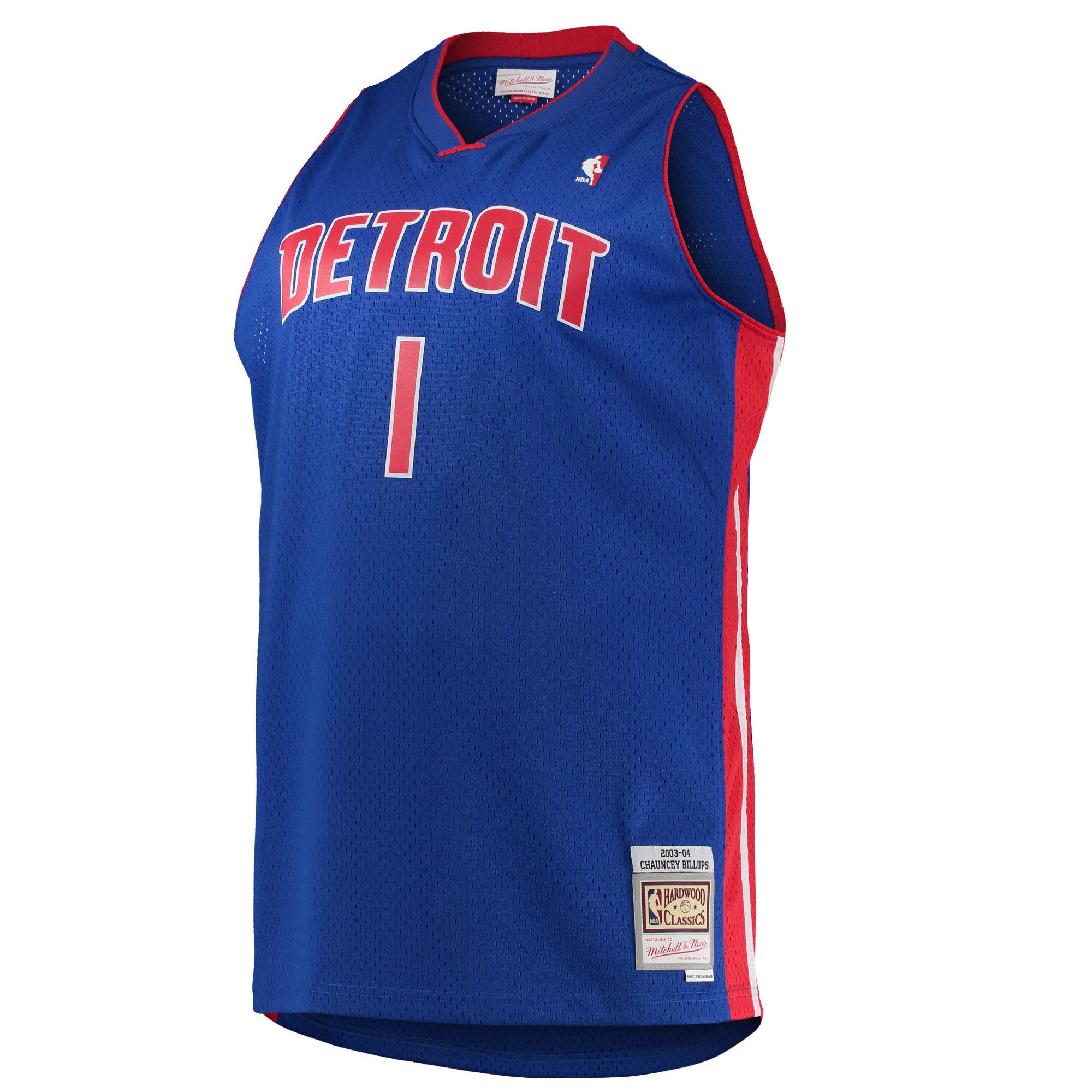 NBA men8217s detroit pistons chauncey billups mitchell amp ness blue 200304 big amp tall hardwood classics swingman jersey Collection - Official Jerseys & Hats | NBA Store