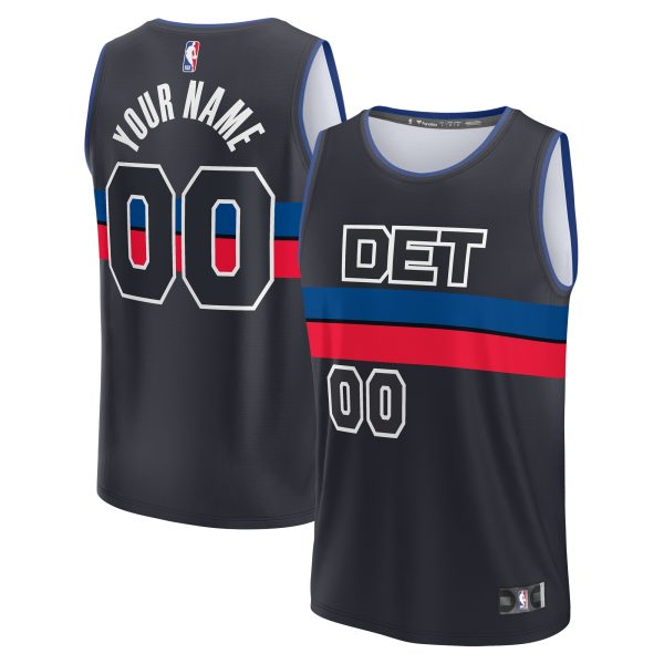 NBA men8217s detroit pistons fanatics charcoal fast break custom jersey – statement edition Collection - Official Jerseys & Hats | NBA Store