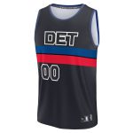 NBA men8217s detroit pistons fanatics charcoal fast break custom jersey – statement edition Collection - Official Jerseys & Hats | NBA Store