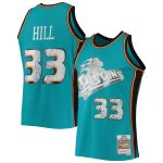 NBA men8217s detroit pistons grant hill mitchell amp ness teal 199899 hardwood classics nba 75th anniversary diamond swingman jersey Collection - Official Jerseys & Hats | NBA Store