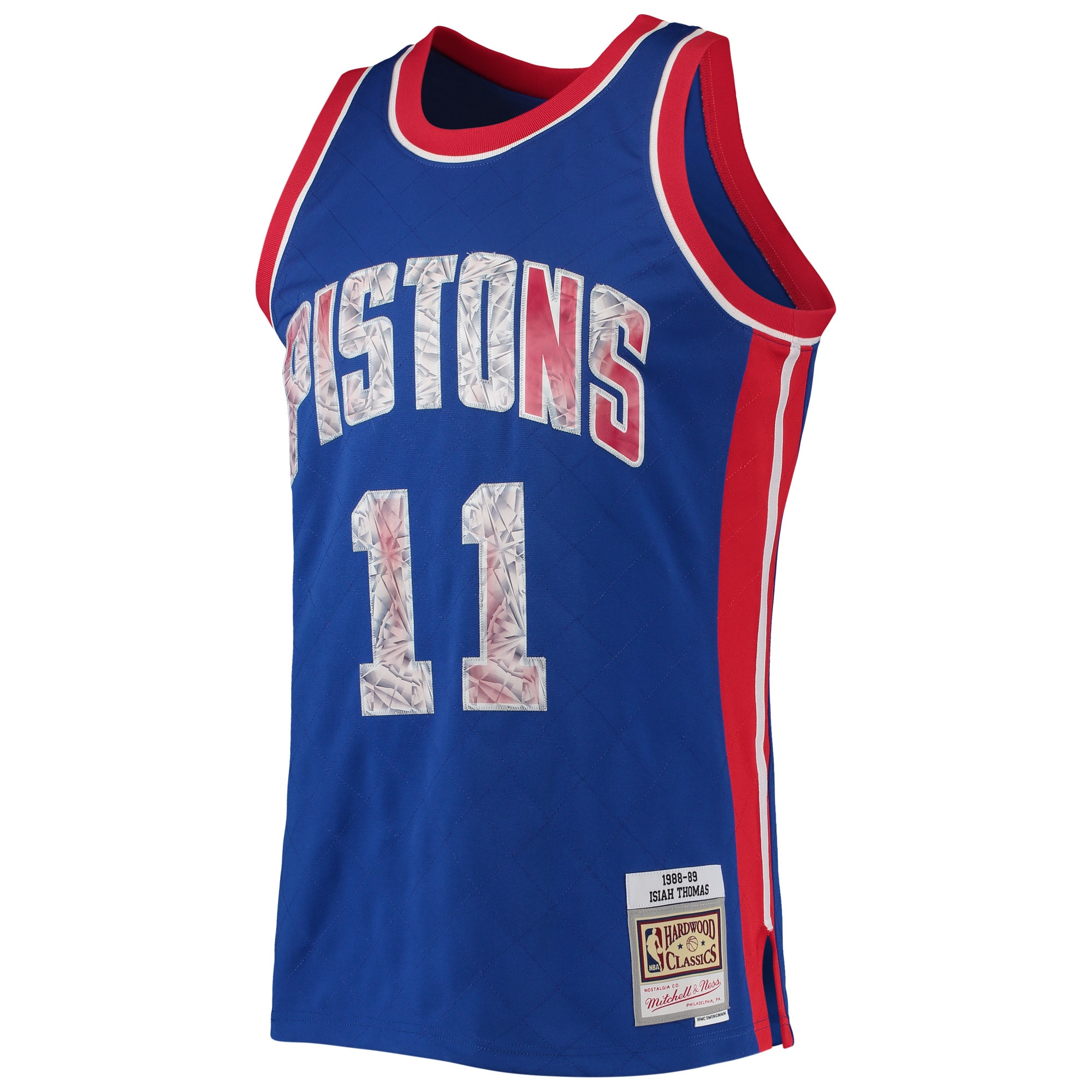 NBA men8217s detroit pistons isiah thomas mitchell amp ness blue 198889 hardwood classics nba 75th anniversary diamond swingman jersey Collection - Official Jerseys & Hats | NBA Store