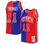 NBA men8217s detroit pistons isiah thomas mitchell amp ness bluered hardwood classics 198889 split swingman jersey Collection - Official Jerseys & Hats | NBA Store