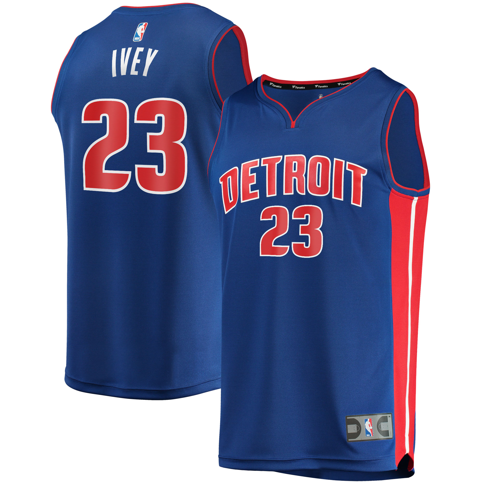 NBA men8217s detroit pistons jaden ivey fanatics blue fast break replica player jersey – icon edition Collection - Official Jerseys & Hats | NBA Store