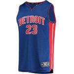 NBA men8217s detroit pistons jaden ivey fanatics blue fast break replica player jersey – icon edition Collection - Official Jerseys & Hats | NBA Store