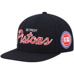 NBA men8217s detroit pistons mitchell amp ness black hardwood classics script 2.0 snapback hat Collection - Official Jerseys & Hats | NBA Store