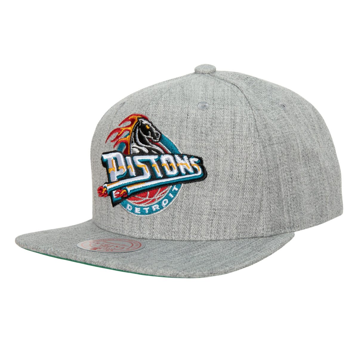NBA men8217s detroit pistons mitchell amp ness heather gray hardwood classics 2.0 snapback hat Collection - Official Jerseys & Hats | NBA Store