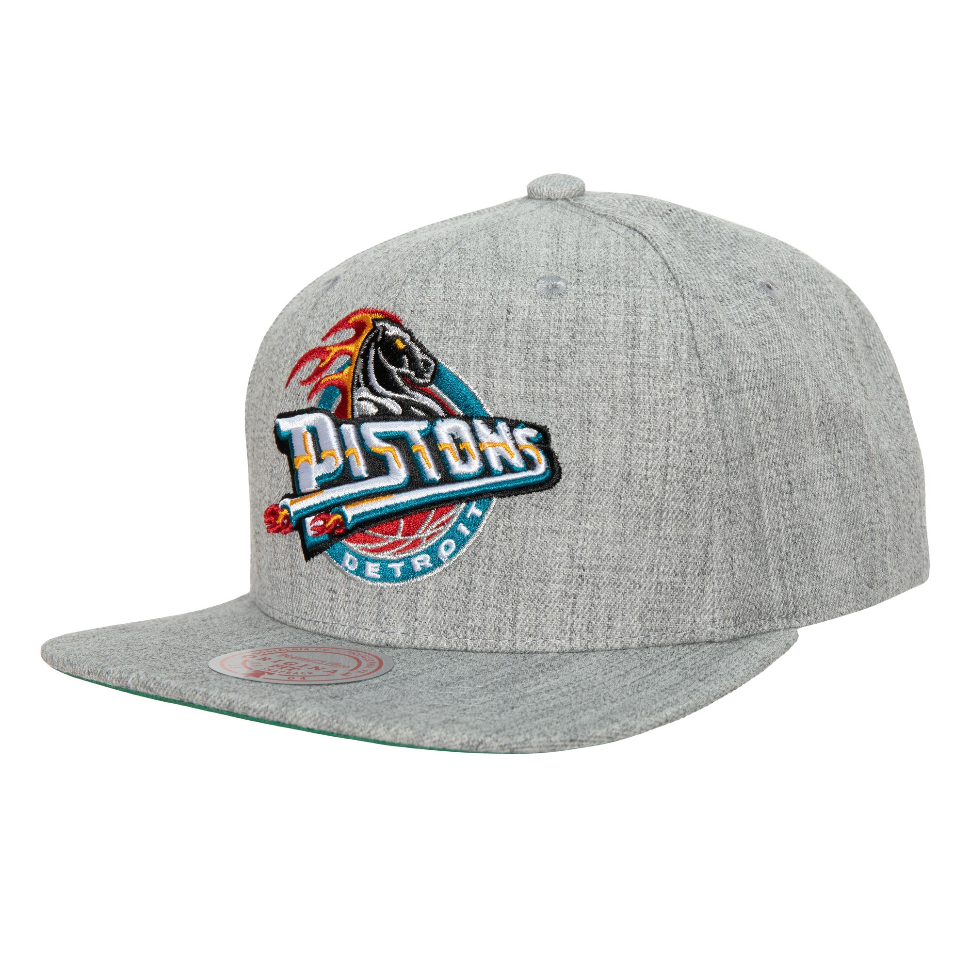 NBA men8217s detroit pistons mitchell amp ness heather gray hardwood classics 2.0 snapback hat Collection - Official Jerseys & Hats | NBA Store
