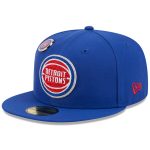 NBA men8217s detroit pistons new era blue chainstitch logo pin 59fifty fitted hat Collection - Official Jerseys & Hats | NBA Store