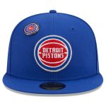 NBA men8217s detroit pistons new era blue chainstitch logo pin 59fifty fitted hat Collection - Official Jerseys & Hats | NBA Store