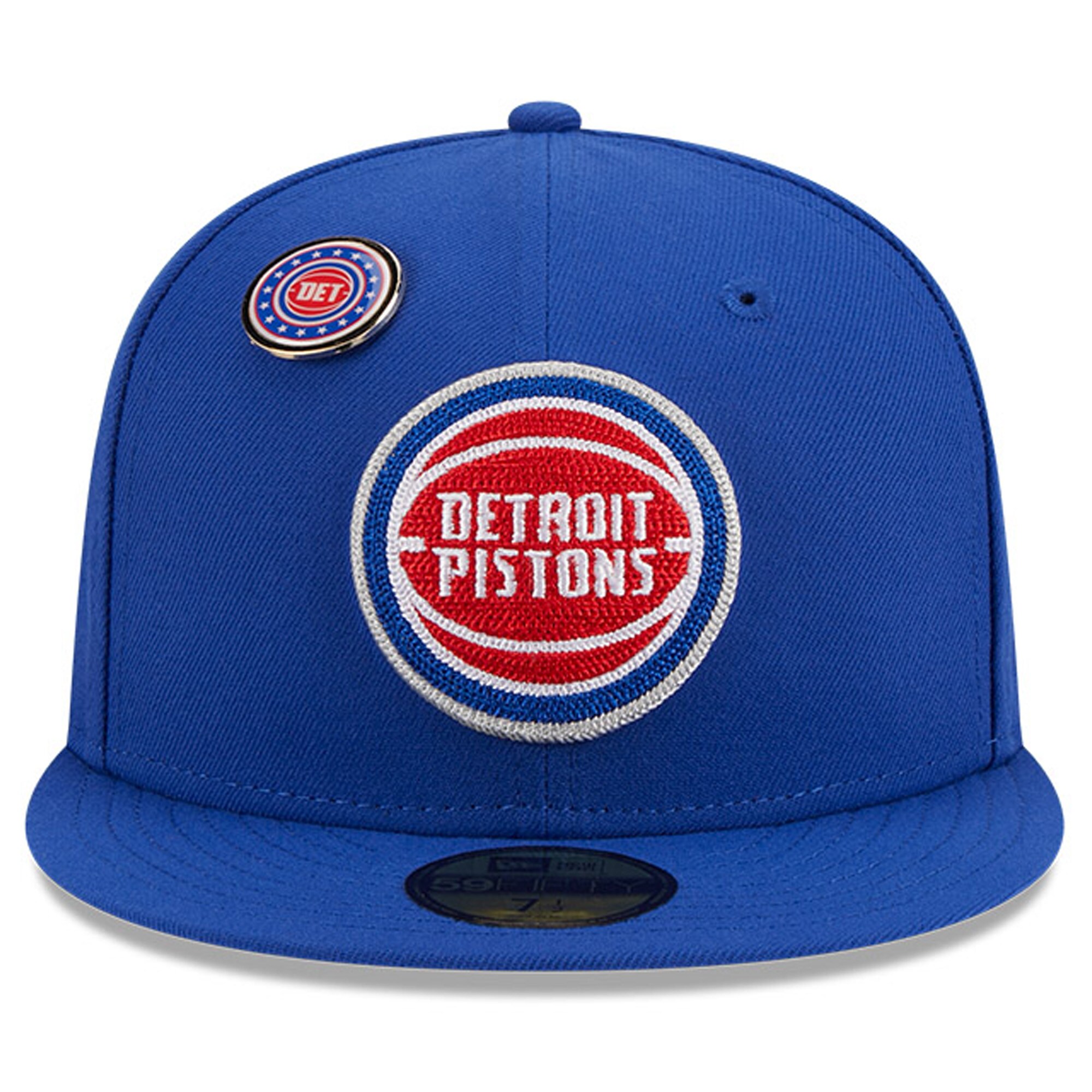 NBA men8217s detroit pistons new era blue chainstitch logo pin 59fifty fitted hat Collection - Official Jerseys & Hats | NBA Store