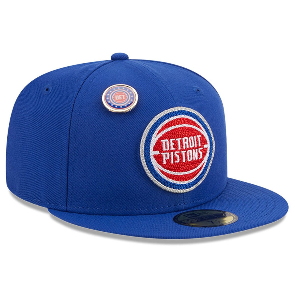 NBA men8217s detroit pistons new era blue chainstitch logo pin 59fifty fitted hat Collection - Official Jerseys & Hats | NBA Store
