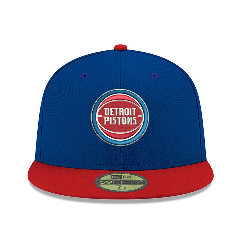 NBA men8217s detroit pistons new era blue official team color 2tone 59fifty fitted hat Collection - Official Jerseys & Hats | NBA Store