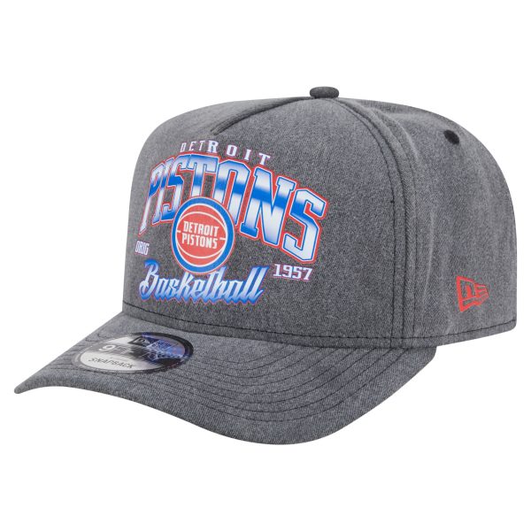 NBA men8217s detroit pistons new era charcoal throwback washed pre-curved 9fifty snapback hat Collection - Official Jerseys & Hats | NBA Store