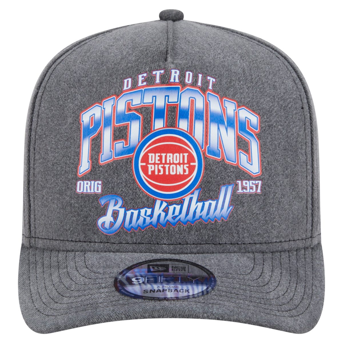 NBA men8217s detroit pistons new era charcoal throwback washed pre-curved 9fifty snapback hat Collection - Official Jerseys & Hats | NBA Store