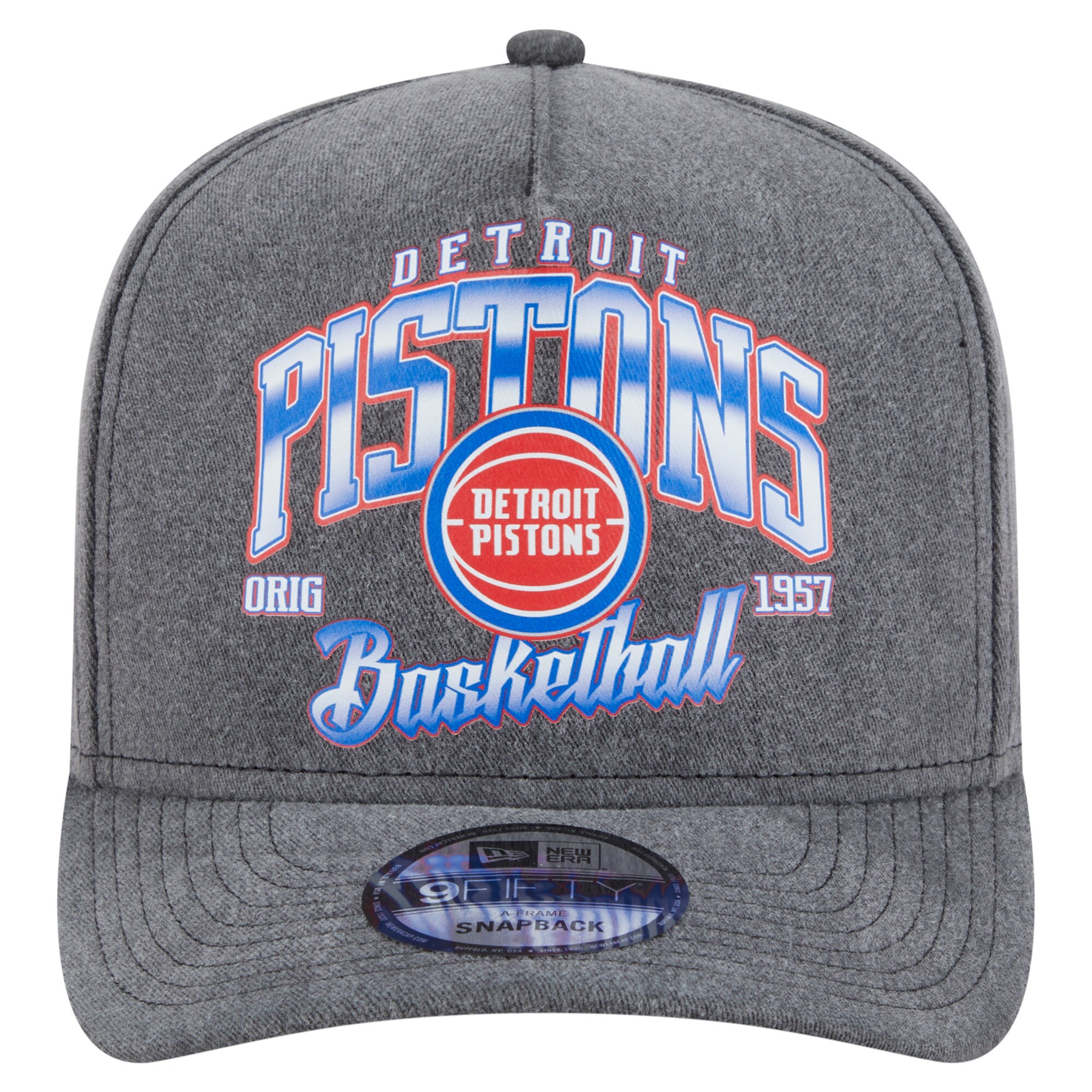 NBA men8217s detroit pistons new era charcoal throwback washed pre-curved 9fifty snapback hat Collection - Official Jerseys & Hats | NBA Store