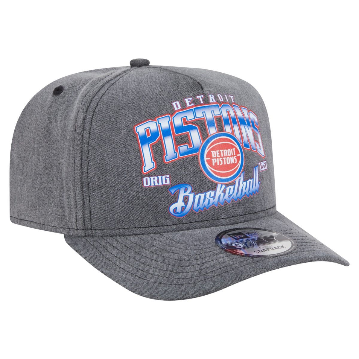 NBA men8217s detroit pistons new era charcoal throwback washed pre-curved 9fifty snapback hat Collection - Official Jerseys & Hats | NBA Store