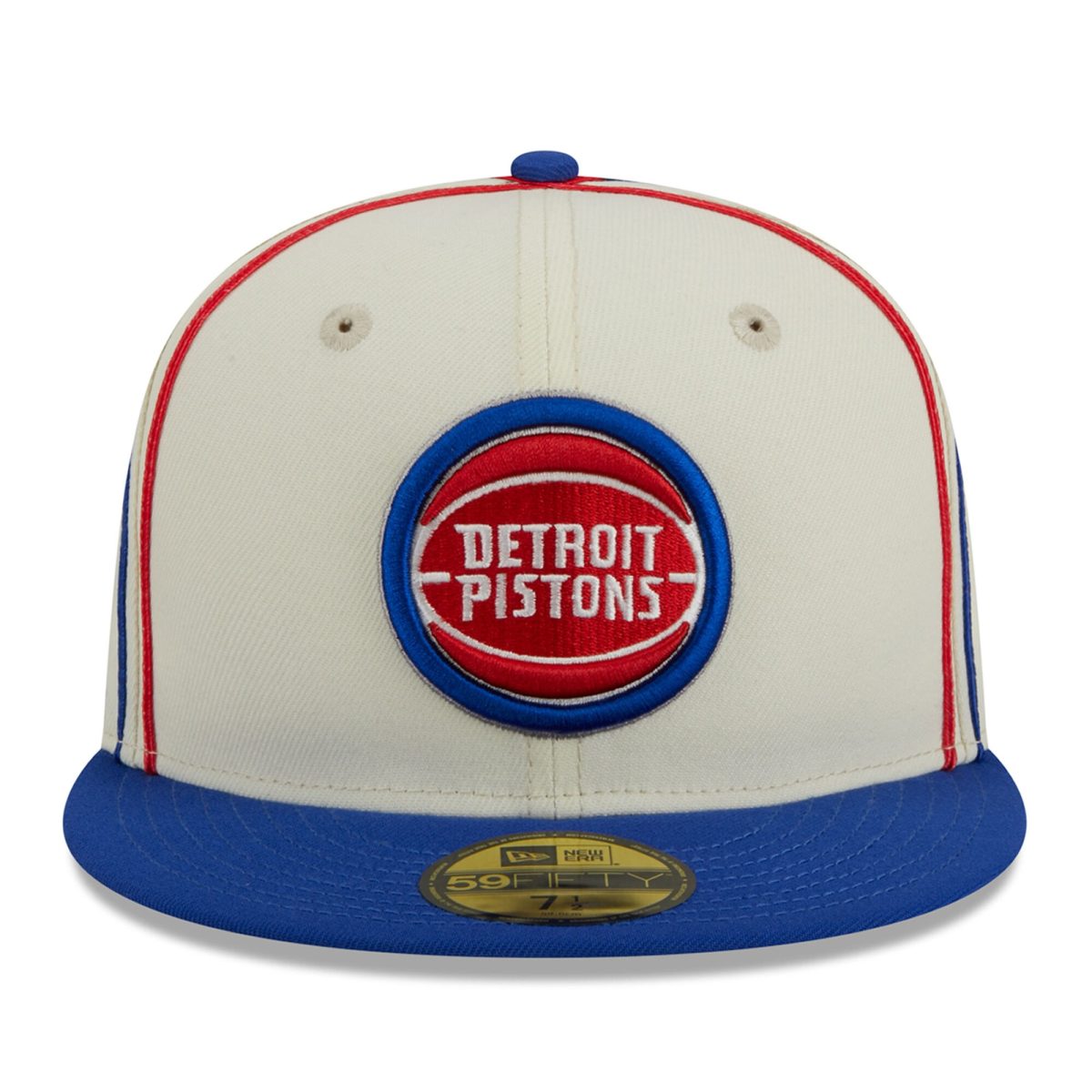 NBA men8217s detroit pistons new era creamblue piping 2-tone 59fifty fitted hat Collection - Official Jerseys & Hats | NBA Store