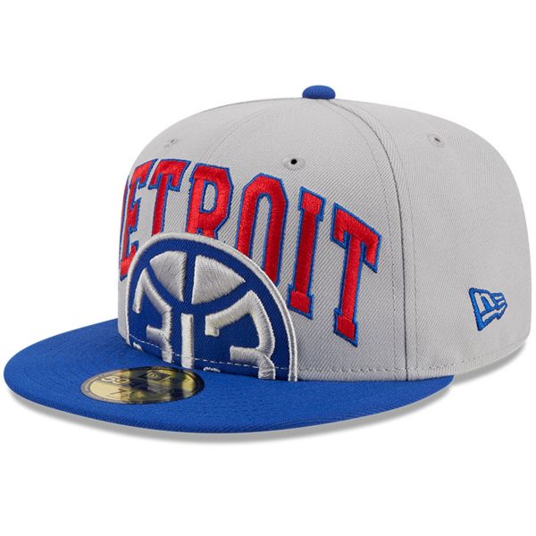 NBA men8217s detroit pistons new era grayblue tip-off two-tone 59fifty fitted hat Collection - Official Jerseys & Hats | NBA Store