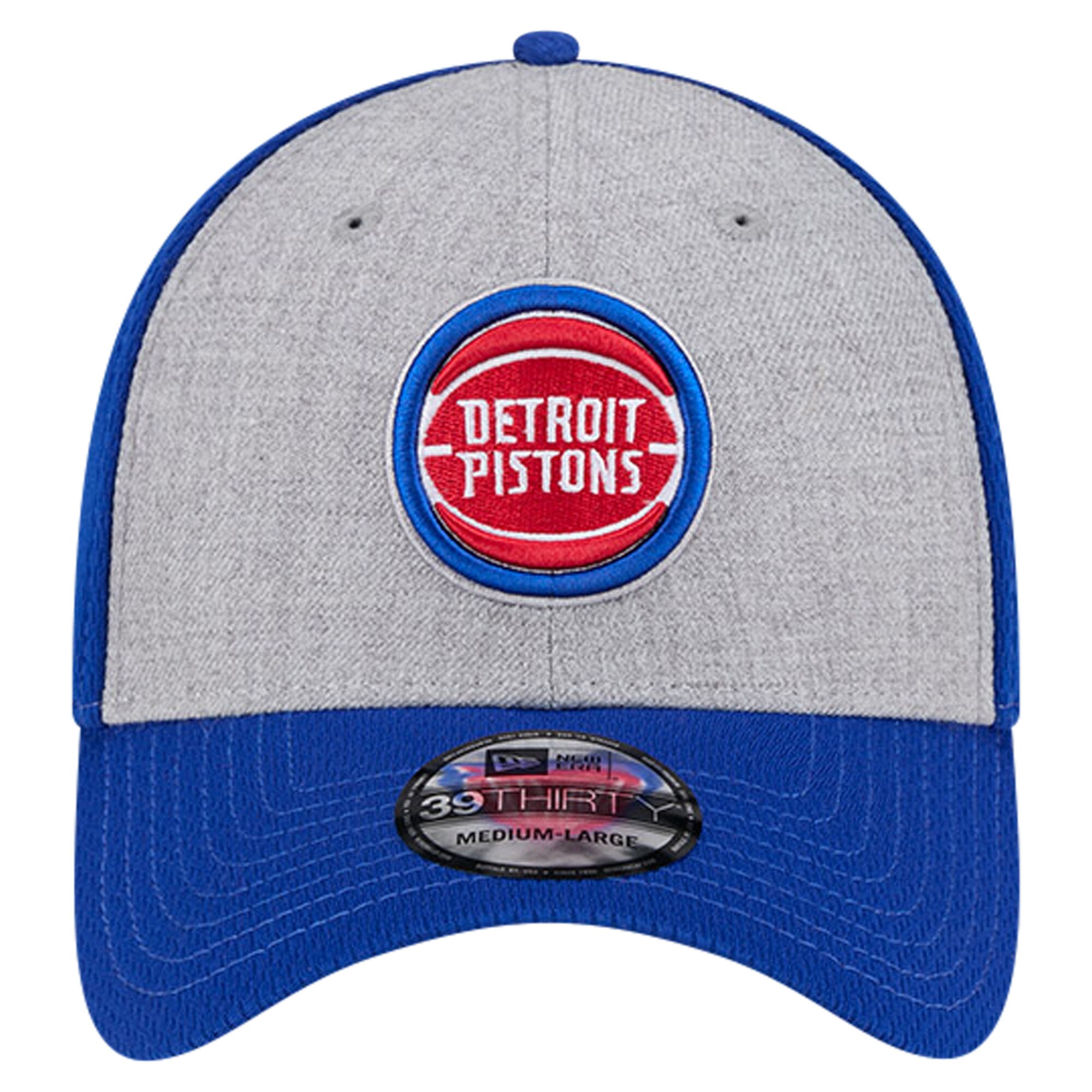 NBA men8217s detroit pistons new era heather grayblue two-tone 39thirty flex hat Collection - Official Jerseys & Hats | NBA Store