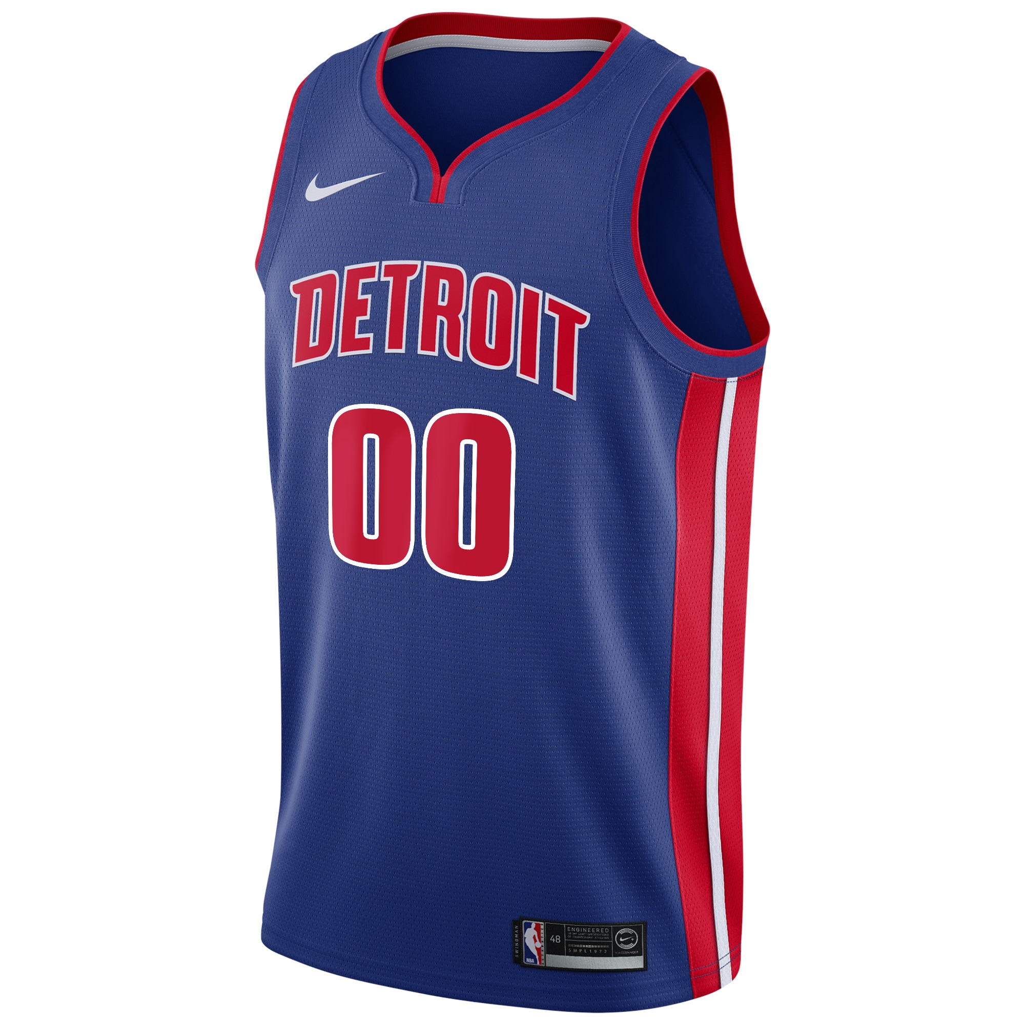NBA men8217s detroit pistons nike blue swingman custom jersey – icon edition Collection - Official Jerseys & Hats | NBA Store