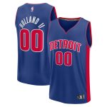 NBA men8217s detroit pistons ron holland ii fanatics blue fast break replica player jersey – icon edition Collection - Official Jerseys & Hats | NBA Store