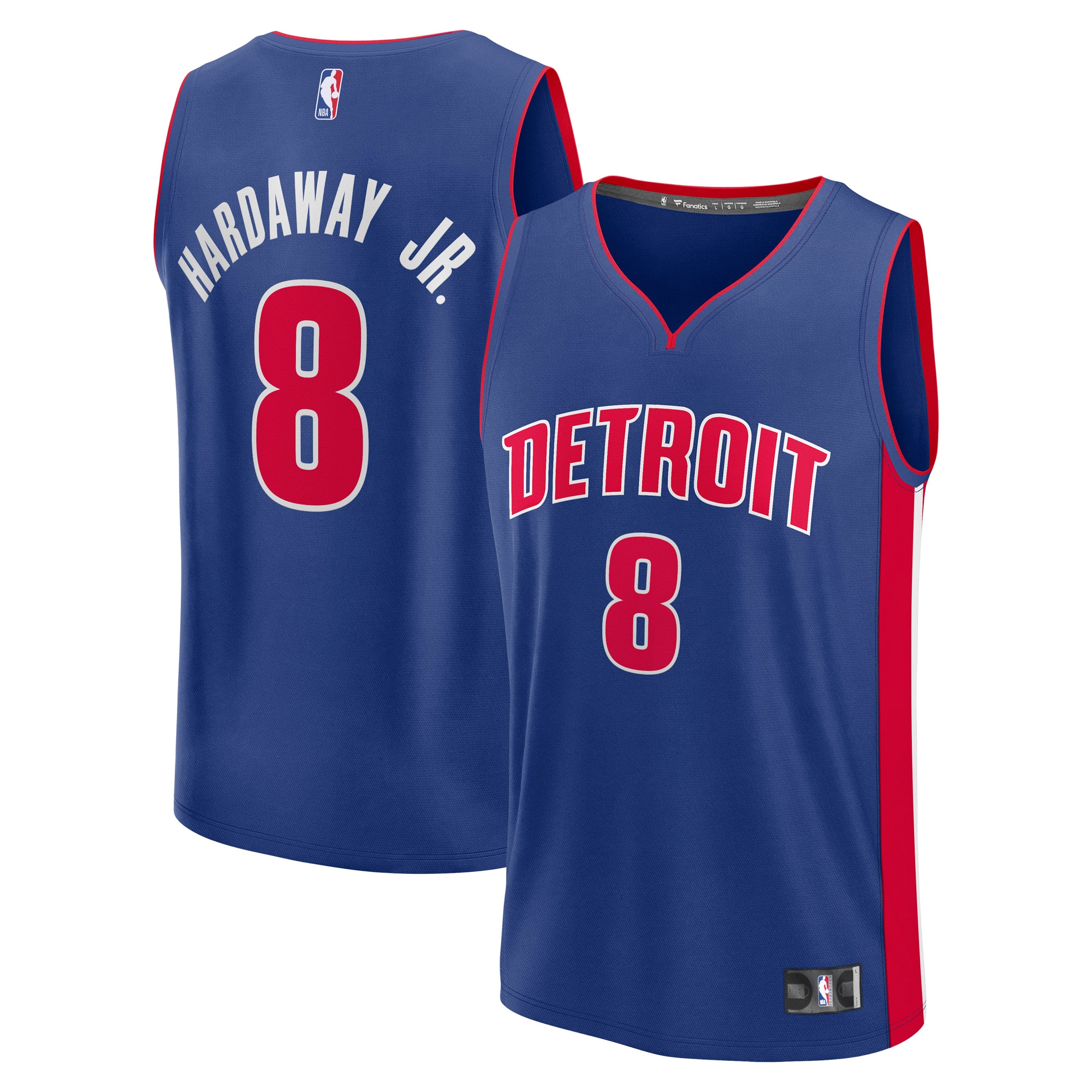 NBA men8217s detroit pistons tim hardaway jr. fanatics blue fast break replica player jersey – icon edition Collection - Official Jerseys & Hats | NBA Store