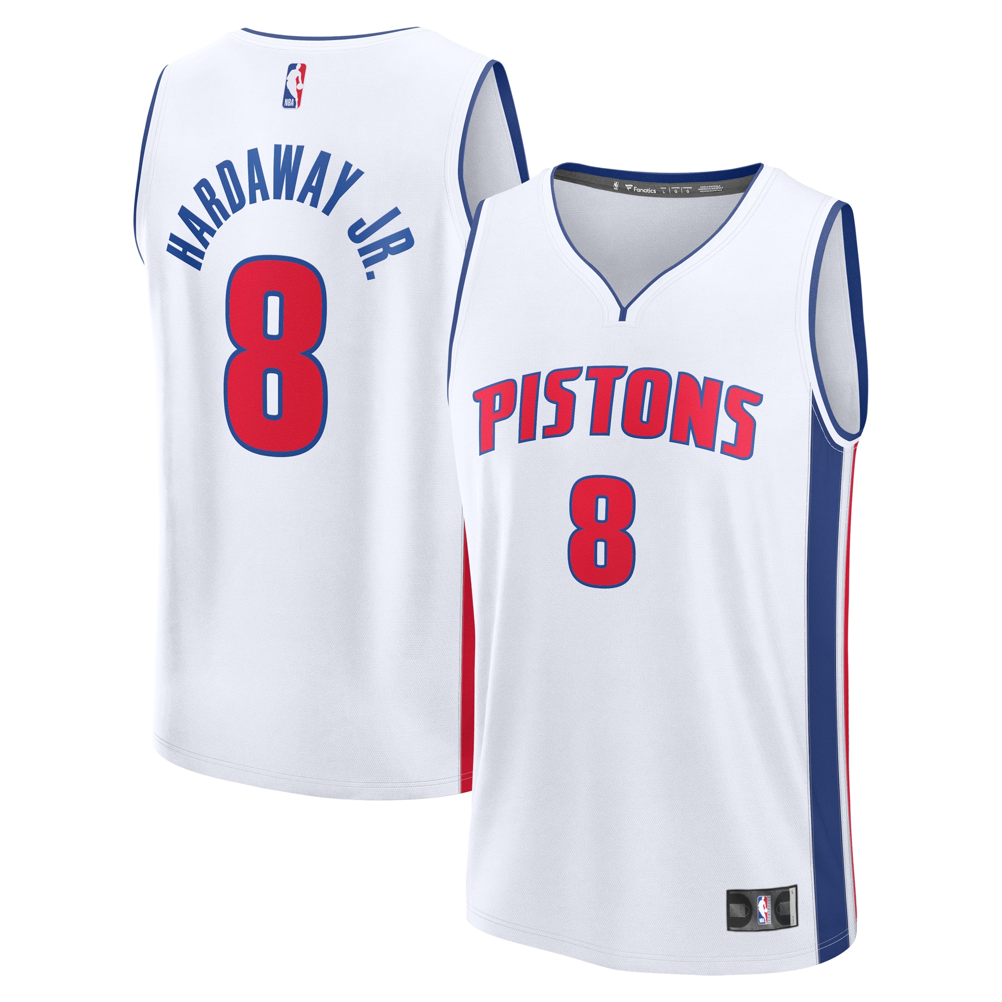 NBA men8217s detroit pistons tim hardaway jr. fanatics white fast break replica player jersey – association edition Collection - Official Jerseys & Hats | NBA Store