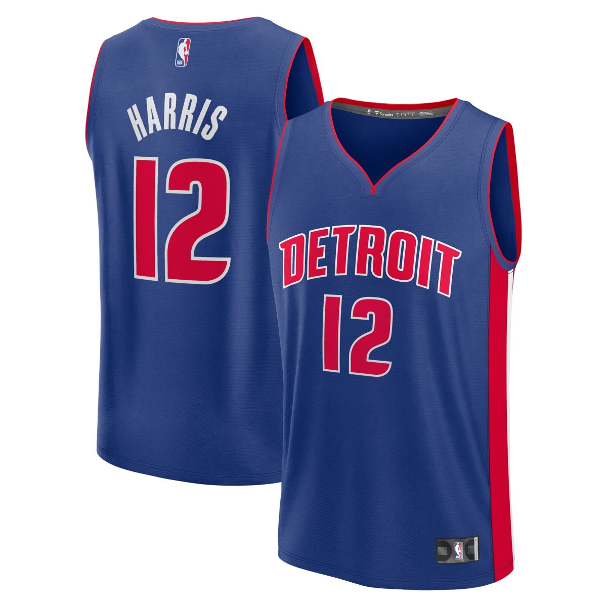 NBA men8217s detroit pistons tobias harris fanatics blue fast break replica player jersey – icon edition Collection - Official Jerseys & Hats | NBA Store